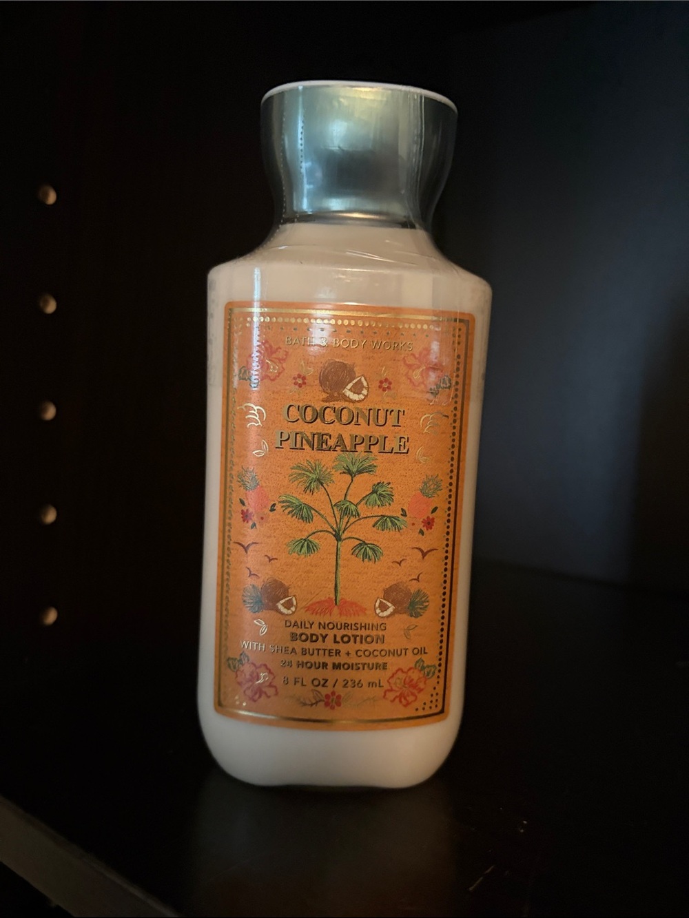 Bath & Body Works Coconut Pineapple Lotion - Cream & Orange Label